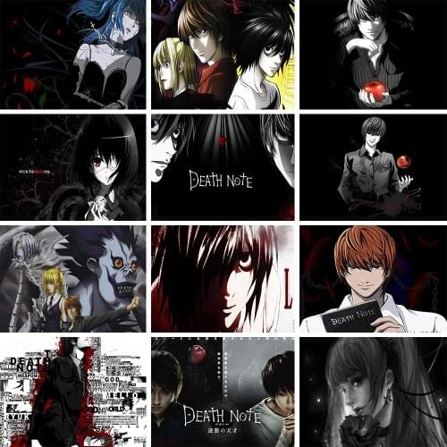 DIY Teen Bedroom Art Wall Decoration Animation Death Note Poster Wall Painting High Quality Canvas Frameless Wallpaper