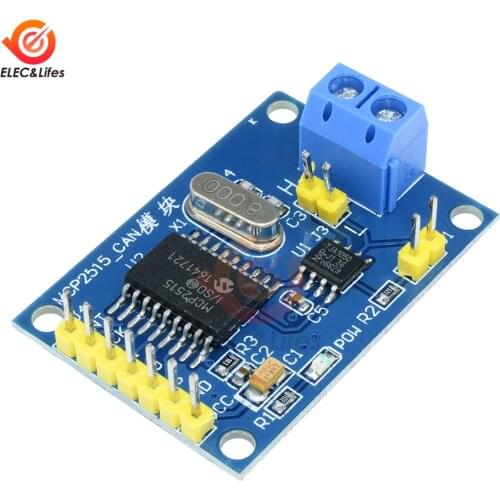 MCP2515 CAN Bus Module Board TJA1050 Receiver SPI For Arduino 51 MCU ARM Controller long-distance data transmission