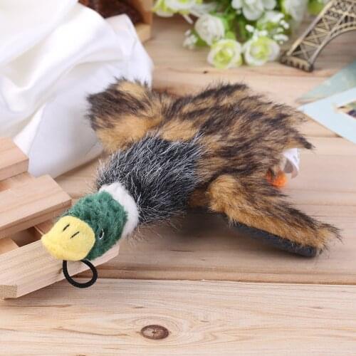 Cute Cartoon Pet Dog Puppy Stuffed Squeaking Toy Plush Honking Duck Puppy Pet Chew Squeaker Squeaky Funny Toy Durable