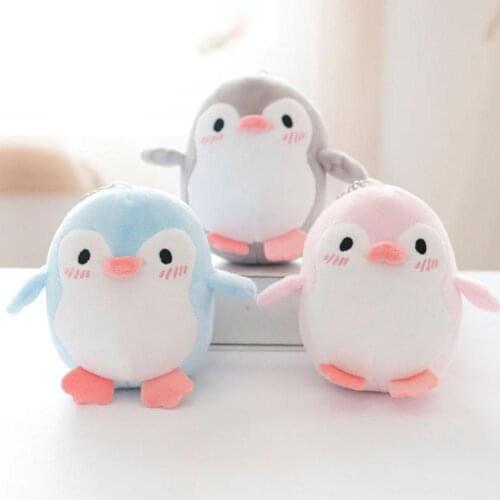Lovely Penguin Animal Stuffed Doll Plush Toy Keychain Key Holder Bag Pendant Toy Keychain Key Holder Bag Pendant Toy Keychain Ke