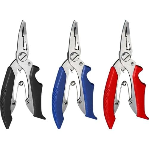 Fishing Multifunctional Plier Fishing Lanyards Boating Ropes Kayak Camping Secure Pliers Lip Grips Tackle Fish Hook Remover