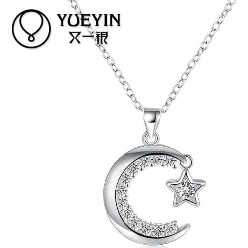 2016 New arrival silver plated Necklace Zircon Necklace Female jewelry Romantic Damen Halskette Christmas gifts