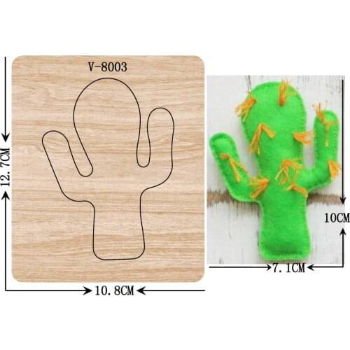 New cactus wooden dies cutting dies for scrapbooking Multiple sizes V-8003