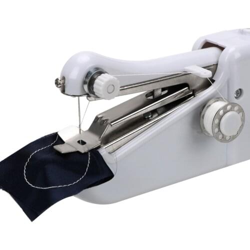 Portable Household Mini Hand Sewing Machine Quick Stitch Sew Needlework Cordless Clothes Fabrics Electronic Sewing Machine