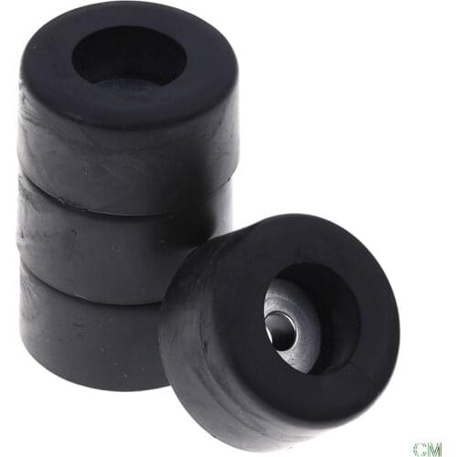Cabinets Rubber Feet Damper Pad Base 4pcs Durable Black 38mm x 19mm Large Case Speaker