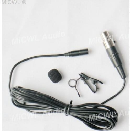 Professional ME2 Clip Lavalier Microphone for Shure Lapel Wireless System TA4F 4Pin XLR Mini