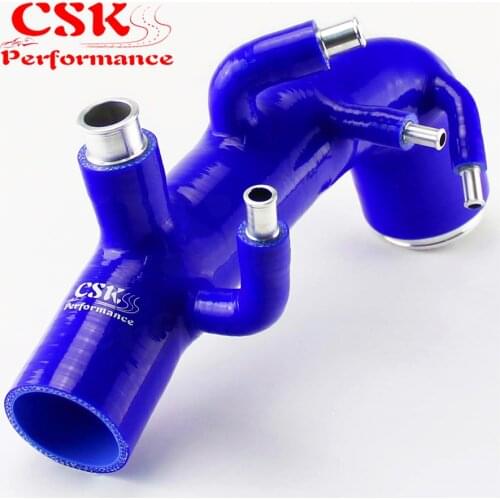 Silicone Turbo Intake Pipe Hose For Subaru Impreza GDB EJ20 STI WRX MK 7~8 Blue
