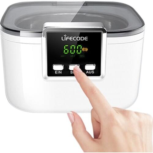 700ML Ultrasonic Cleaner for Glasses Watches Watches Dentures Coins Vegetable Jewelry Cleaning Machine with Timer Clean Basket