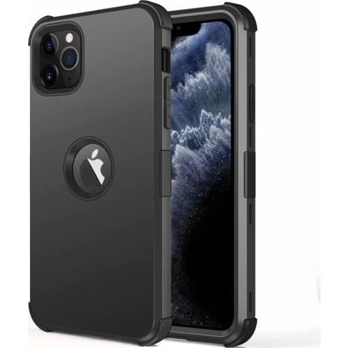 Heavy Duty Shockproof Protection Hard Plastic+Silicone Rubber Bumper Hybrid Protective Case For iPhone 11 Pro/iPhone 11 Pro max
