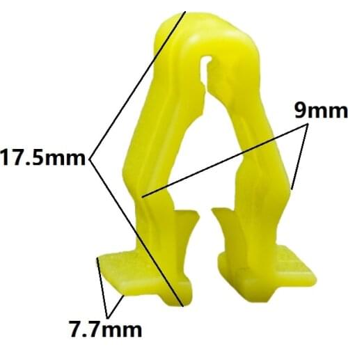 Yellow Wheel Arch Snap Fit Clip Trim Fixed Clip 90601-SMG-003 Auto Fastener Clips For Honda Civic CRV HRV