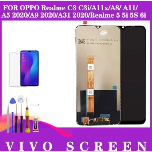For OPPO Realme5 A5 2020 A11X LCD touch screen digitizer assembly For OPPO Realme5 A5 2020 A11X LCD display replacement