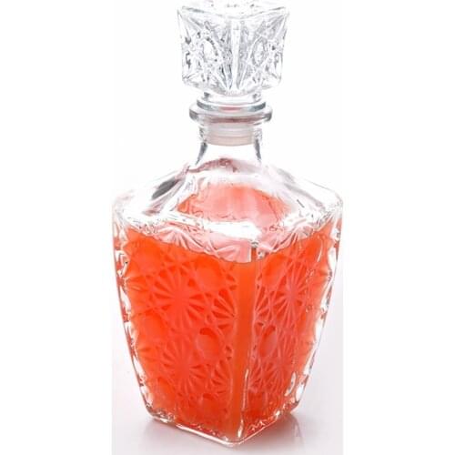 1PC New Hot Sale 250ml 500ml 850ml High Quality Glass Whiskey Liquor Wine Drinks Decanter Wine Bottle JR 1081