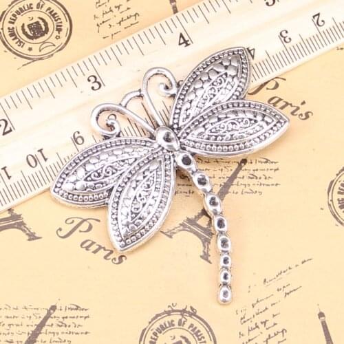 4pcs Charms dragonfly 60x58mm Antique Pendants,Vintage Tibetan Silver Jewelry,DIY for bracelet necklace