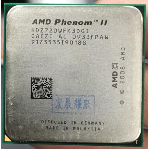 AMD Phenom ii x3 720 X3-720 2.8G Three Core AM3 938 CPU 100% working properly Desktop Processor
