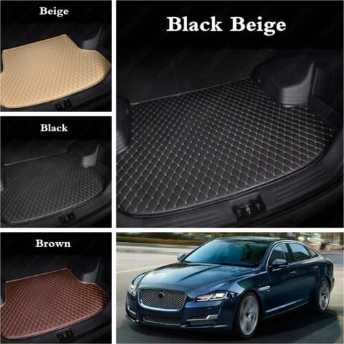 Car Boot Liners for Jaguar XK XJ XJL XE XF I-PACE XJ6 XJ6L F-PACE F-TYPE E-PACE All Weather Auto Cargo Boot Liner Car Trunk Mat