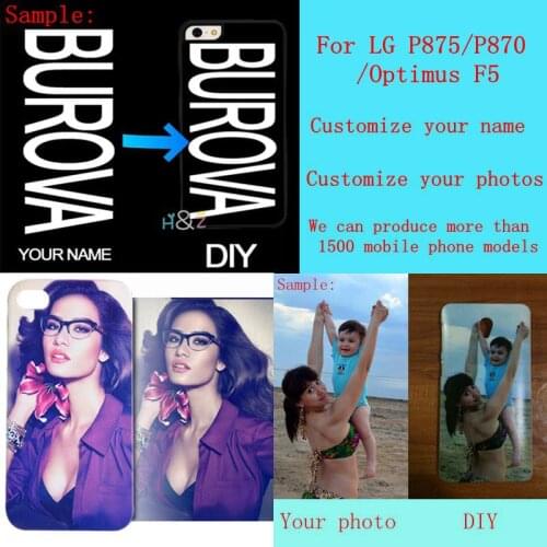 DIY custom design own name Customize printing your photo picture phone case cover for LG P875/P870/Optimus F5