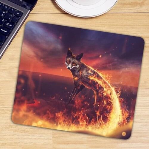 Hot Sale Animal Fox Gaming Mouse Pad Desk Keyboard Mause Mice Mat Anti-slip Rubber PC Computer Gamer Mousepad