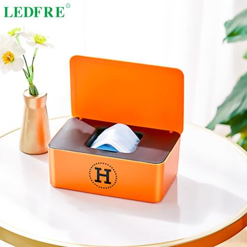 LEDFRE Cover Large Capacity Storage Box Nose Temporary Storage Box Household Wet Tissu LF89001A