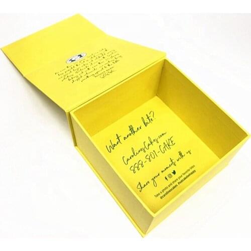 Wholesale custom logo luxury recycled cardboard foldable square packaging magnetic paper gift box