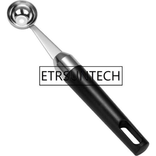 100pcs Stainless Steel Dig Ball Spoon Watermelon/Ice Cream Spoon Sorbet Dessert Fruit Scoop Kitchen Cook Tool