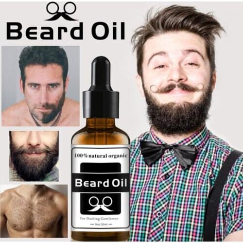 30ML Beard Oil Hair Beard Growth Thicker Essence Mustache Fast Grow Eyebrow Essence #F