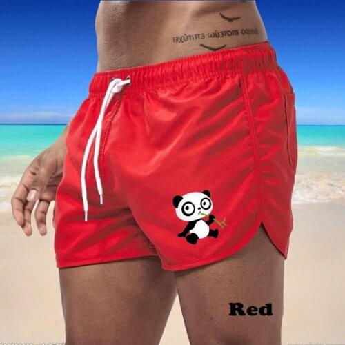 Mens Swimming Shorts with Panda Shorts Quick Dry Low Waist Multi Color Boardshorts Summer Beachwear Breathable Short Pants