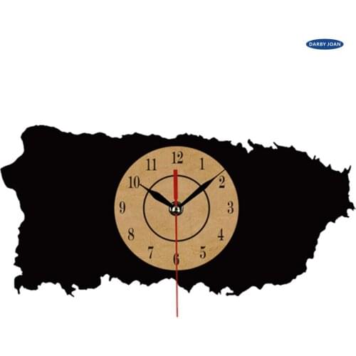 Wall clock CD Vinyl Record Wandklok Puerto Rico Klassieke Klok Relogio Parede Decoratieve Woonkamer