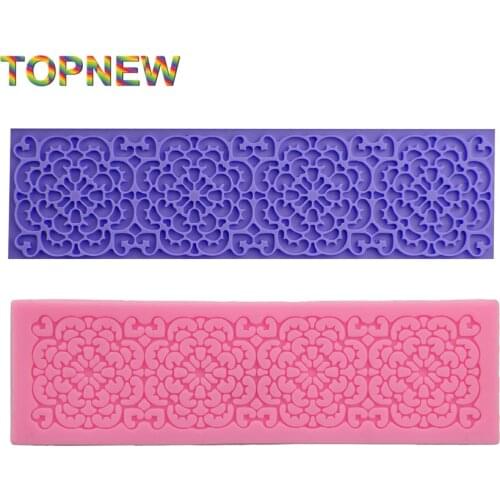 New Fondant Cake Decorating Baking Tool Lucky clouds Lace Shaped Soft Silicone Mould Mold 2161