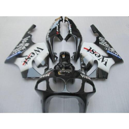 Motorcycle Fairing kit for KAWASAKI Ninja ZX7R 96 99 00 03 ZX 7R 1996 1999 2000 2003 WEST white black Fairings bodywork