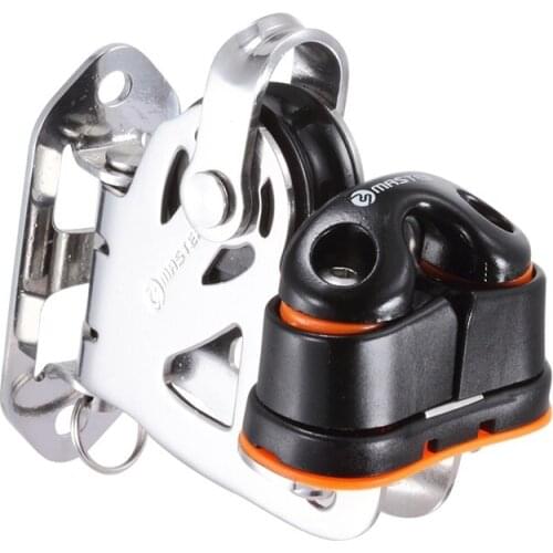 Sailboat Dinghy 29mm 1 1/8 Inch Deluxe Swivel-Exit Fairlead Cleat, Becket Block Small Boat Block Master SPB-2920F