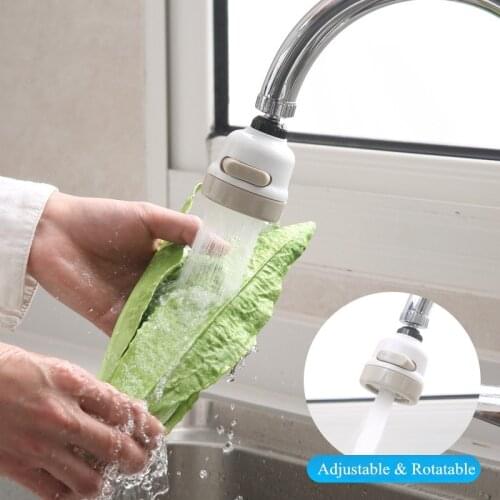 Adjustable Kitchen Faucet Sprayers Kitchen Faucet Accessories Water Saver 3 Mode Tap Filter Faucet Extender Booster