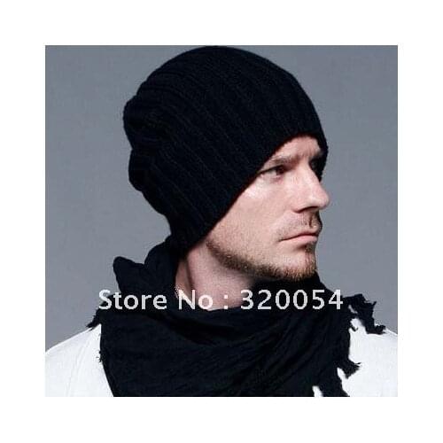 1pcs 2018 new Korean wool caps Winter fashion hats solid color knitted hats for men and women, multi-color, free shipping