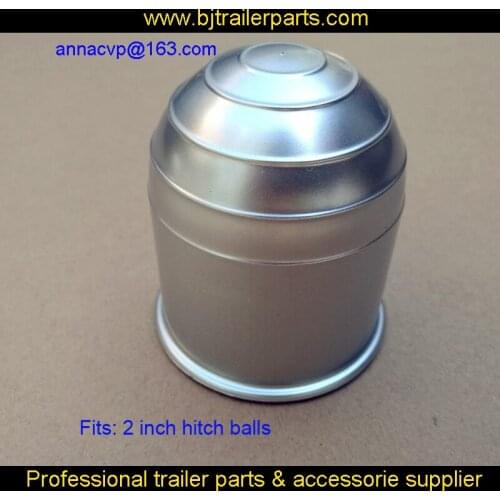 500PCS Ball size 2 inch trailer hitch ball cover cap Plastic Towball Cover Tow Ball Cover silver powder ,trailer parts