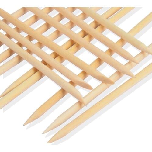 10 Pcs/Set Nail Art Design Cuticle Pusher Orange Wood Stick Sticks Cuticle Pusher Remover Manicure Pedicure Care