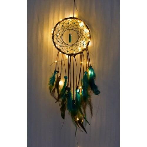 Handmade Dream Catcher Decoration Dreamcatcher Pendant Feather Ornaments Art Gift Wall Hanging Decor Gift For Room Party Wedding