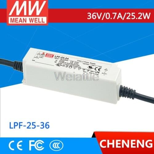 MEAN WELL original LPF-25-36 36V 0.7A meanwell LPF-25 36V 25.2W Single Output LED Switching Power Supply