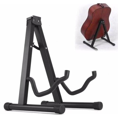 Universal Foldable Electric Guitar Stand A-Frame Musical Rack Holder Guitar Violin Ukulele Musical Stand Accessories