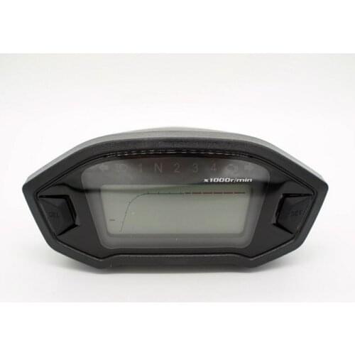Universal 10000RPM Motorcycle LCD Backlight Digital Odometer Speedometer Motorbike Scooter Speed Meter Gauge for 2-4 Cylinder