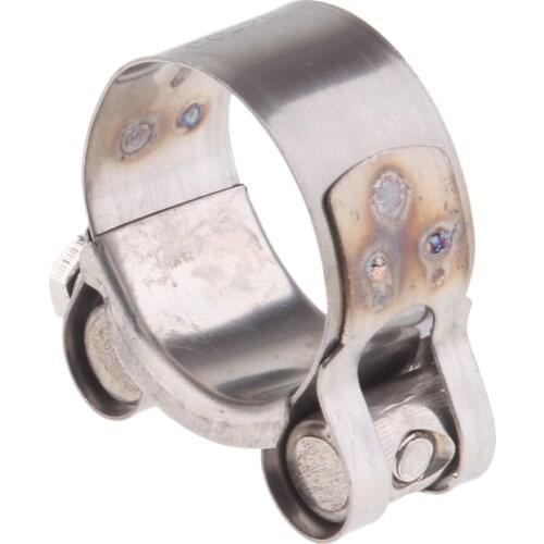 Motorcycle Stainless Steel Exhaust Clamp/Clip 32-35 / 36-39 / 40-43 / 44-47 / 48-51 / 52-55mm Longer Service Life