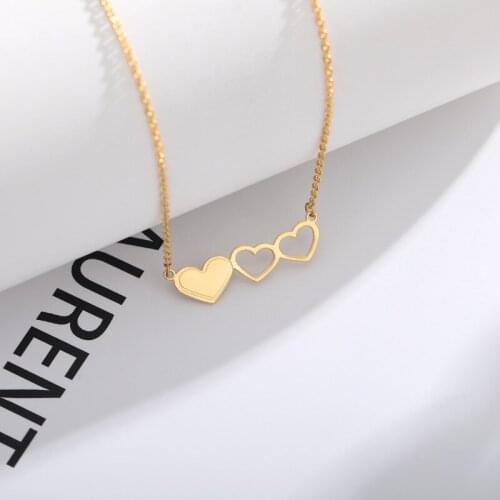 2012 New Simple Korean Fashion Stainless Steel Heart Necklace Women Engagement Gift Hollow Love Choker Cham Pendant Necklaces