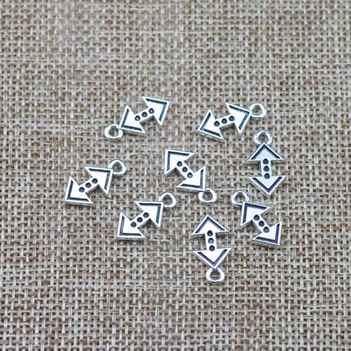 30 Pieces 9*16mm Mixed Alloy Antique Silver Color Arrows Charms Pendant Accessory For DIY Jewelry Making