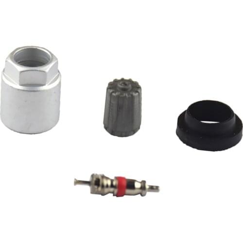 4 Pieces TPMS Tire Pressure Sensor Nut Valve Core Cap Gasket Kits Auto Replacement Parts Wheels Tires & Parts