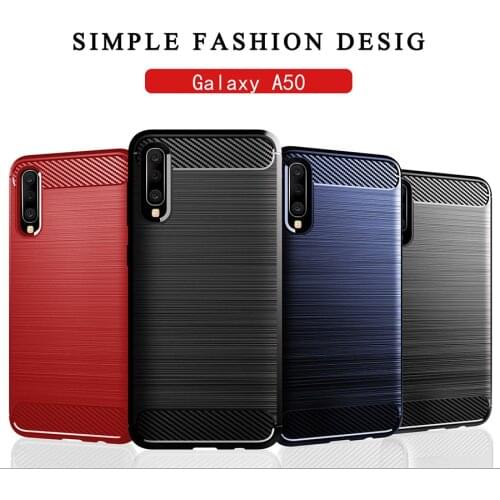 50pcs/lot Carbon Fiber Silicone soft Back cover case for Samsung A60 A10 A20 A30 A40 A50 A70 A90 A80 M30 M40 A10E A20e A2 core