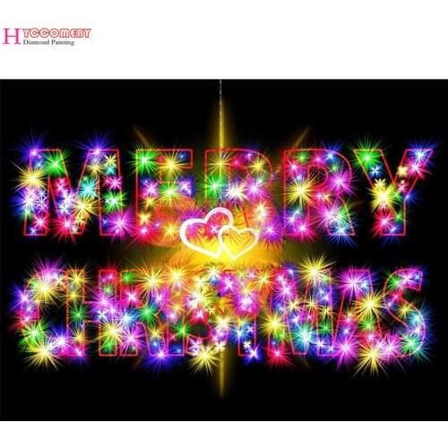 5d diamond painting Merry Christmas full drill square diamond embroidery Cross stitch pictures rhinestones Wedding decoration