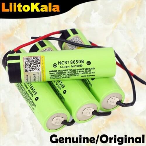 1-10PCS Liitokala new original NCR18650B 3.7V 3400mAh 18650 rechargeable lithium battery for battery + DIY Linie