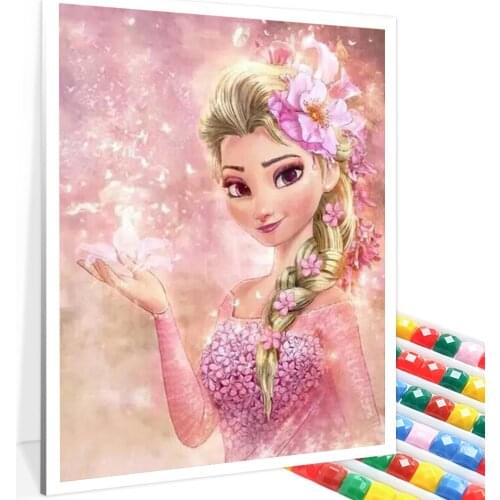 5D Diamond Painting Disney Cartoon Princess Aisha Square Round DIY Handmade Diamond Mosaic Crafts Home Decoration Gift