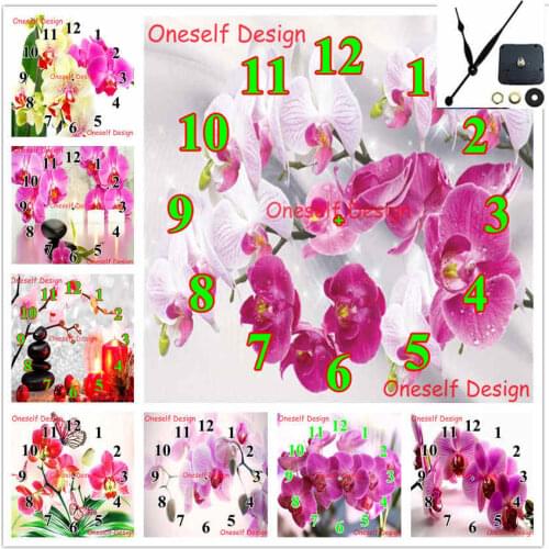 Diamond embroidery with Mechanical clock diamond painting cross stitch flower diamond mosaic sale decoration home wall sticker