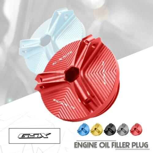 Motorcycle CNC Aluminum Engine Oil Filter Cup Plug Cover Screw For Suzuki GSX1300R HAYABUSA