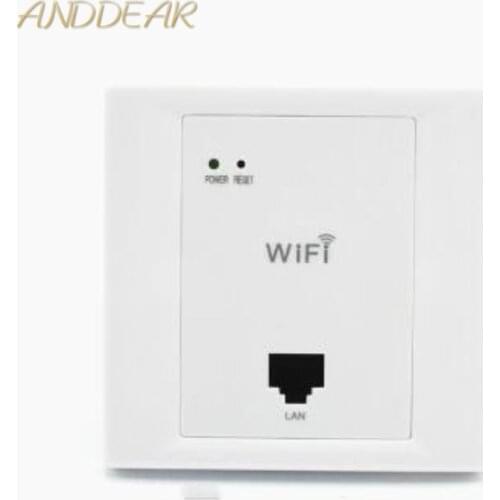 ANDDEAR White Wireless WiFi in Wall AP High Quality Hotel Rooms Wi-Fi Cover Mini Wall-mount AP Router Access Point