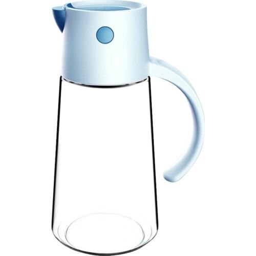 Auto Flip Olive Oil Dispenser Bottle, Glass Vinegar Dispensing Cruets,Leakproof Condiment Container with Automatic Cap Stopper